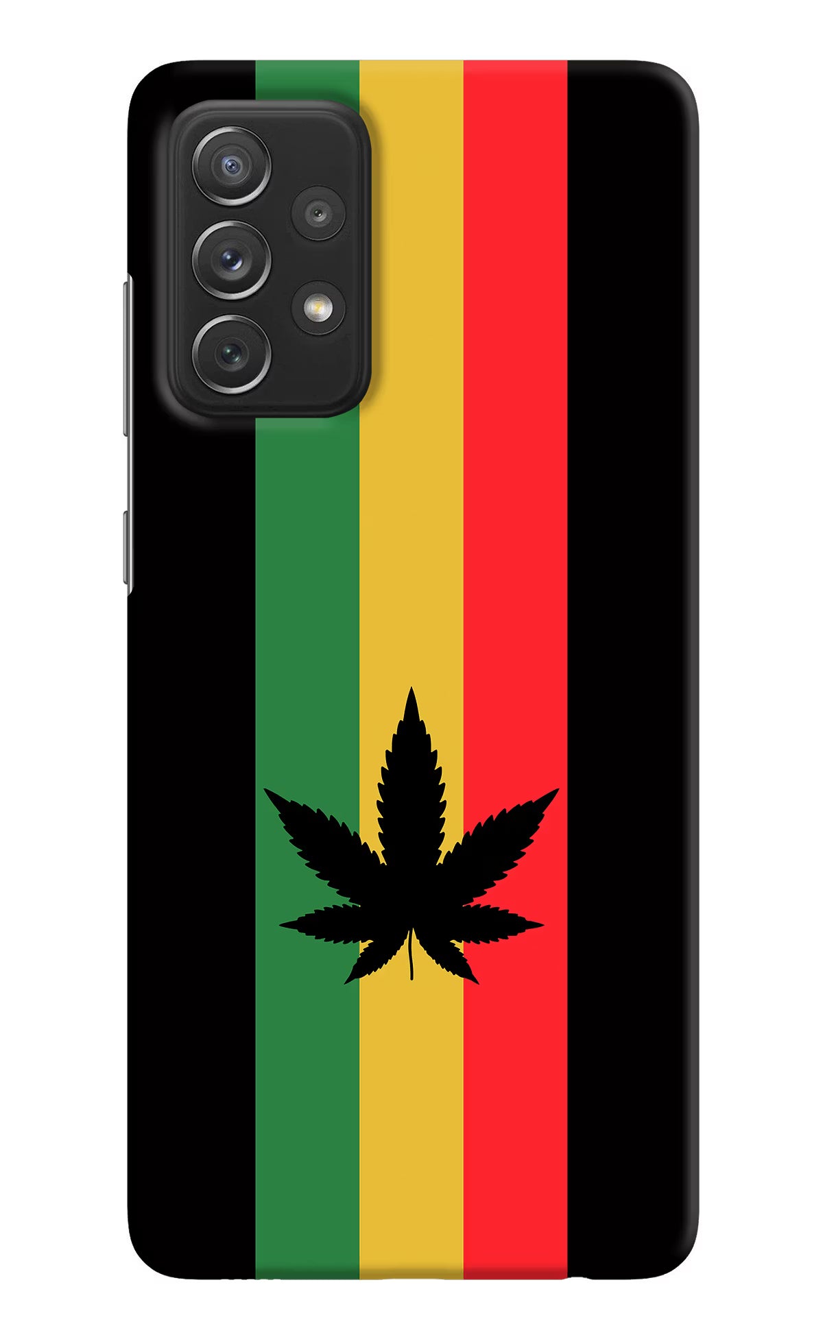 Weed Flag Samsung A72 Hard Case Back Cover by Casekaro