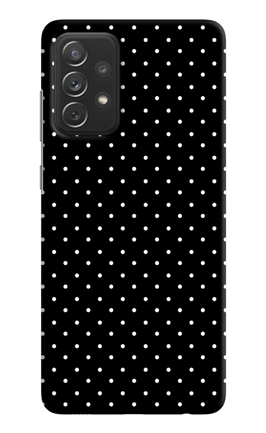 White Dots Samsung A72 Back Cover, Hard case