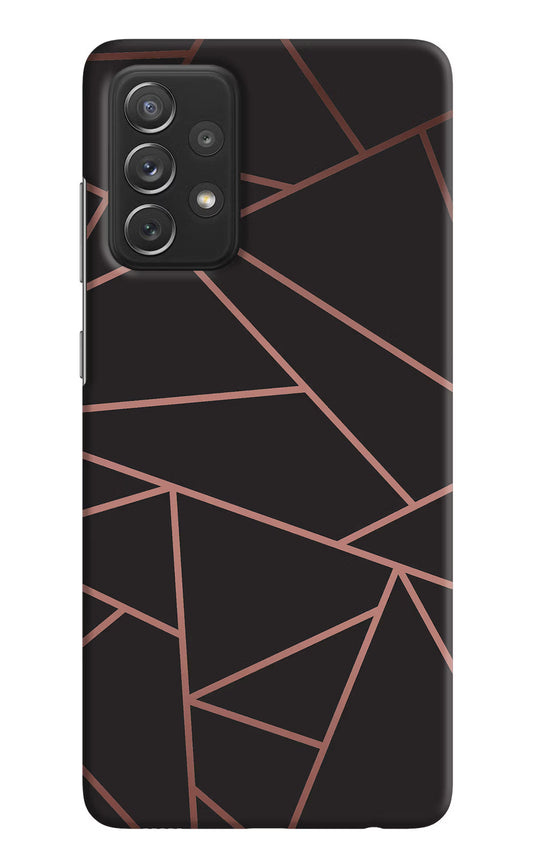 Geometric Pattern Samsung A72 Hard Case Back Cover by Casekaro