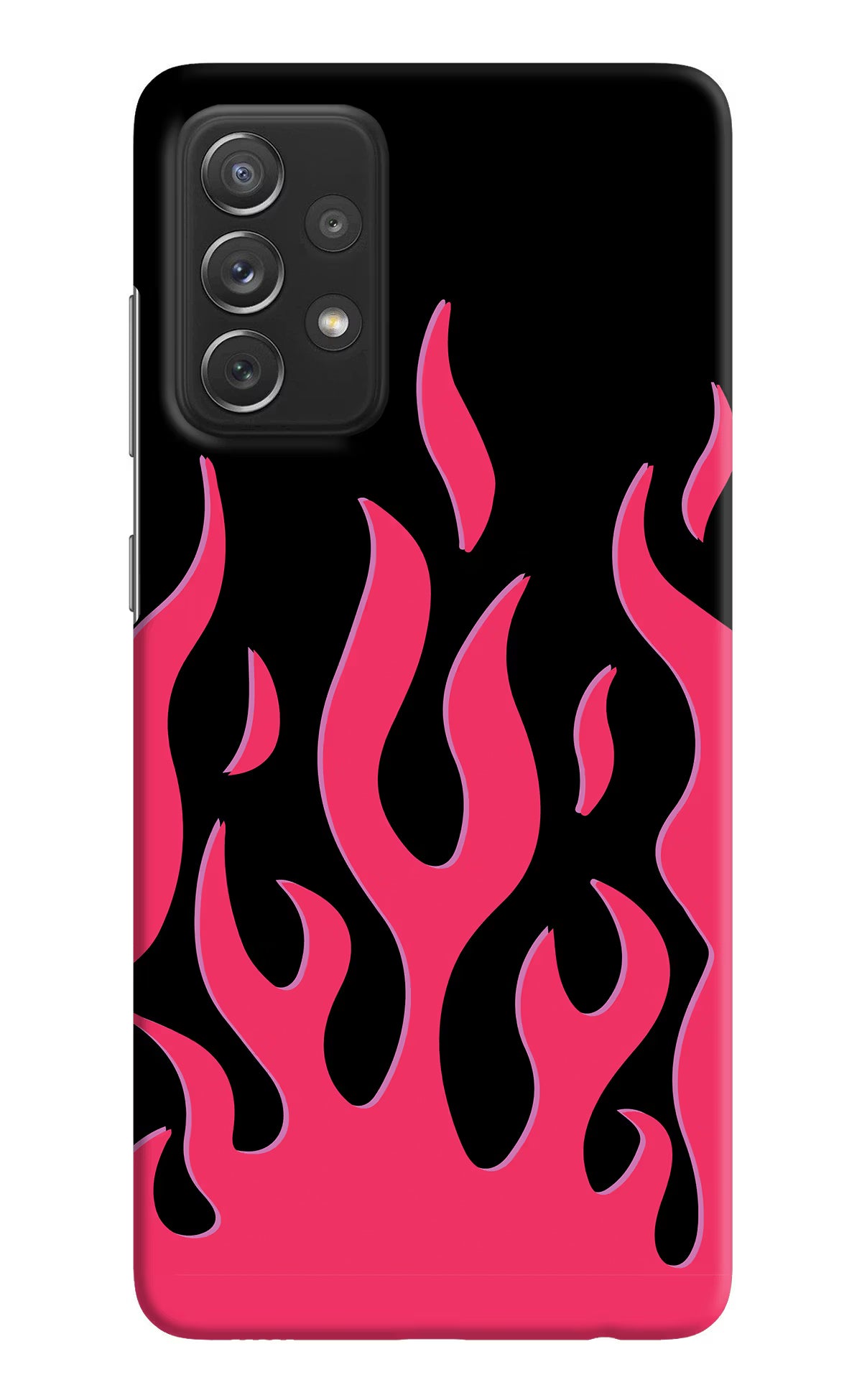 Fire Flames Samsung A72 Hard Case Back Cover by Casekaro