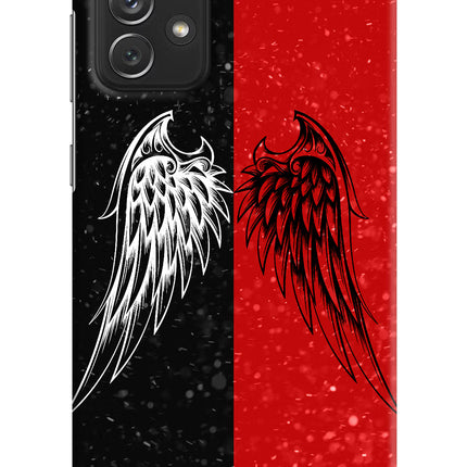 Wings Samsung A72 Hard Case Back Cover by Casekaro
