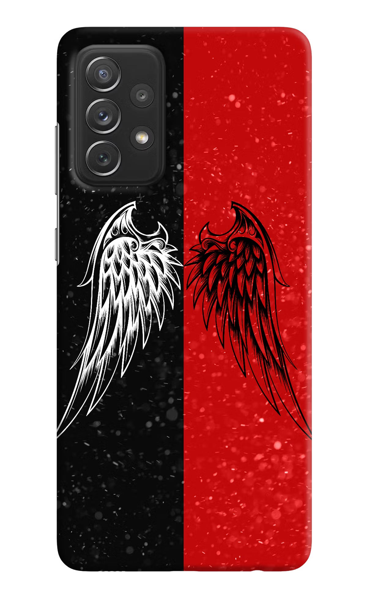 Wings Samsung A72 Hard Case Back Cover by Casekaro
