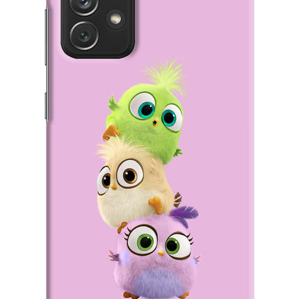 Cute Little Birds Samsung A72 Hard Case Back Cover by Casekaro