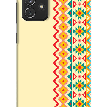 Ethnic Seamless Samsung A72 Hard Case Back Cover by Casekaro