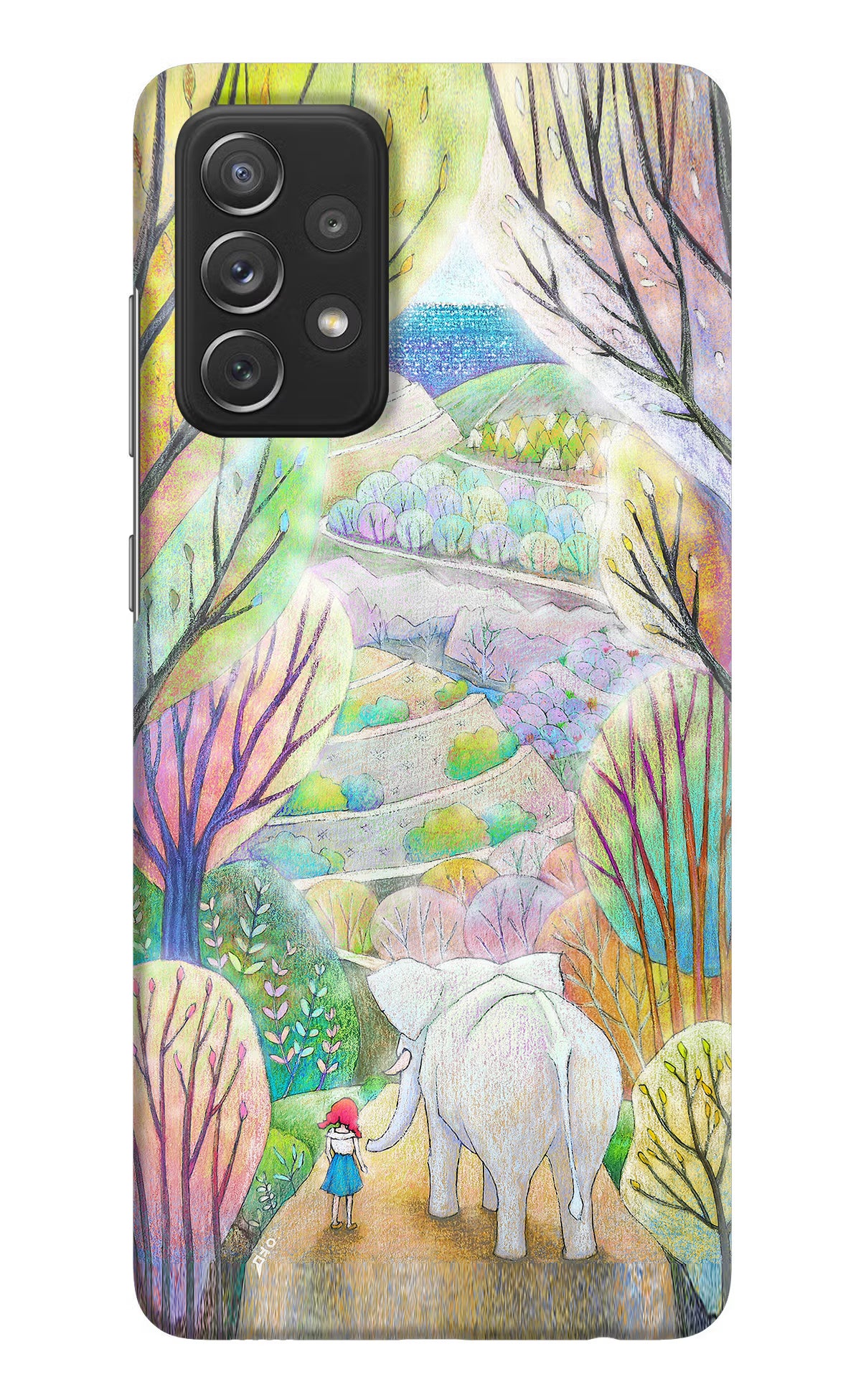 Nature Painting Samsung A72 Hard Case Back Cover by Casekaro