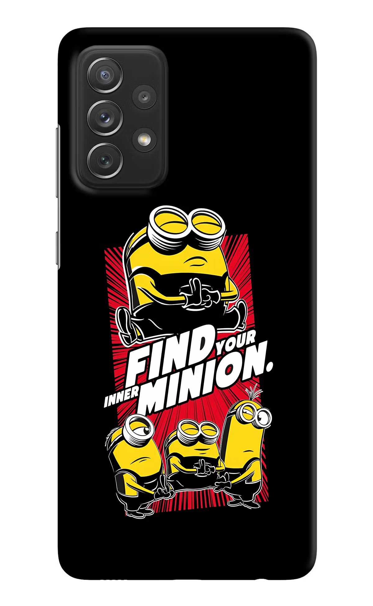 Find your inner Minion Samsung A72 Hard Case Back Cover by Casekaro
