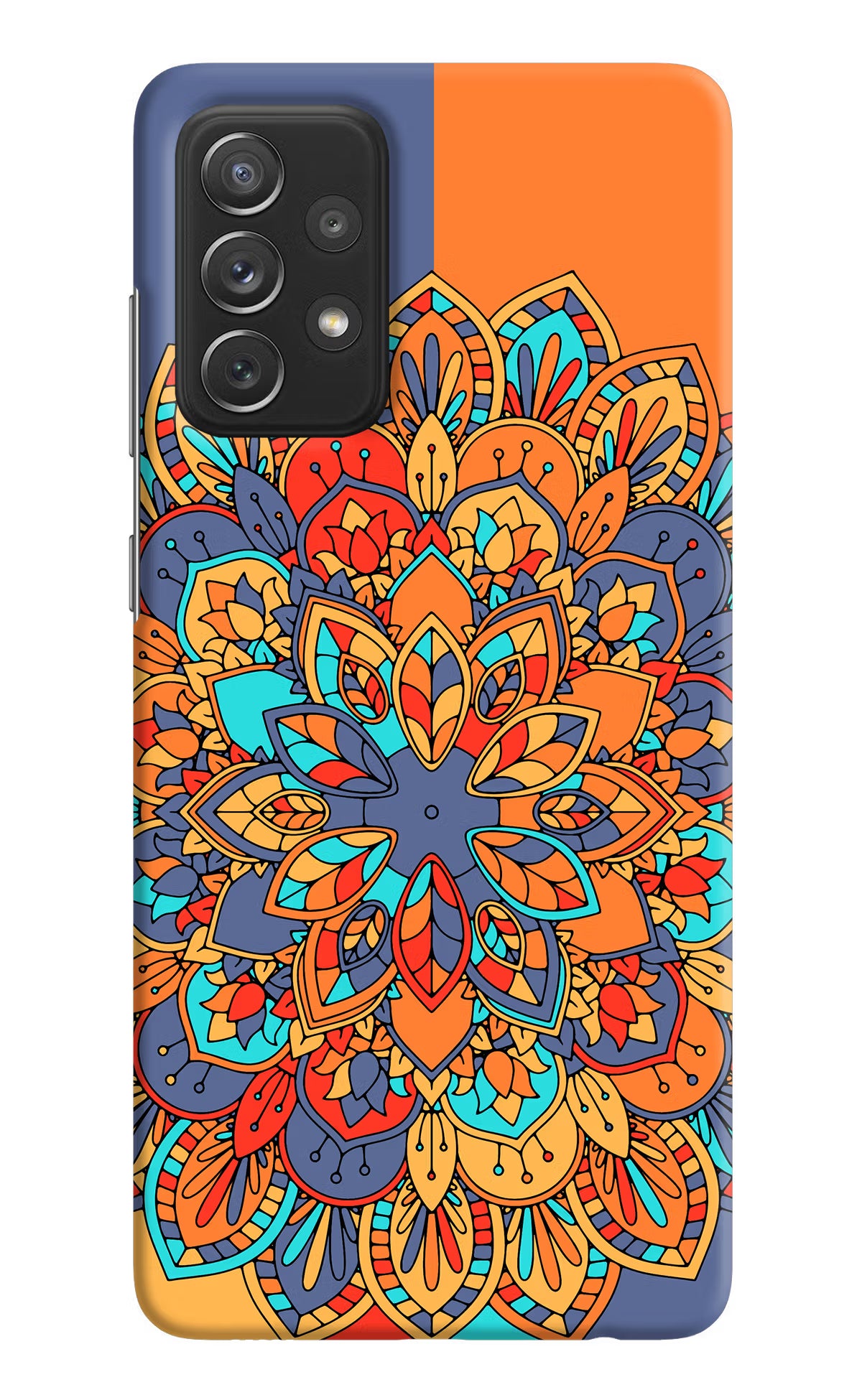Color Mandala Samsung A72 Hard Case Back Cover by Casekaro