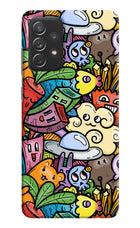 Veggie Doodle Samsung A72 Hard Case Back Cover by Casekaro