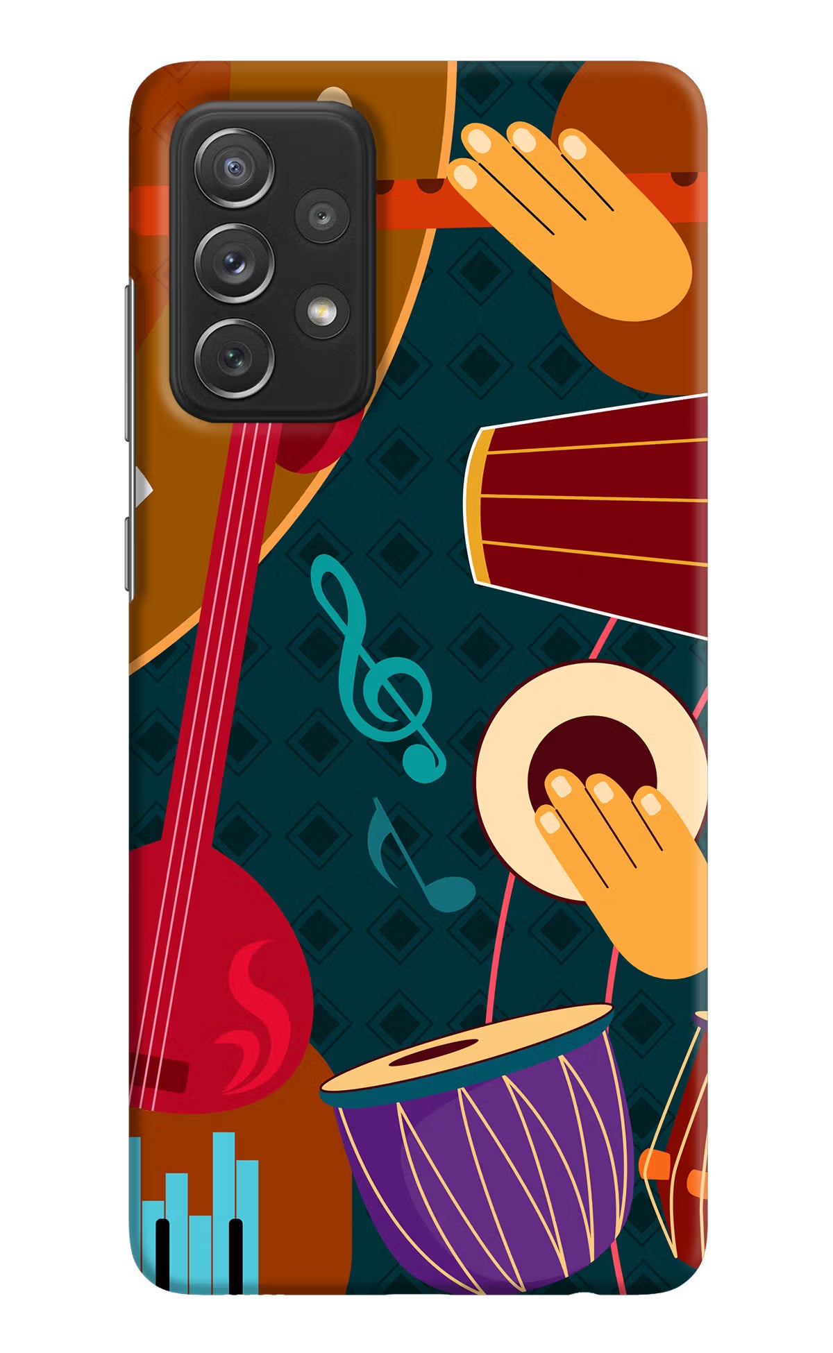 Music Instrument Samsung A72 Hard Case Back Cover by Casekaro