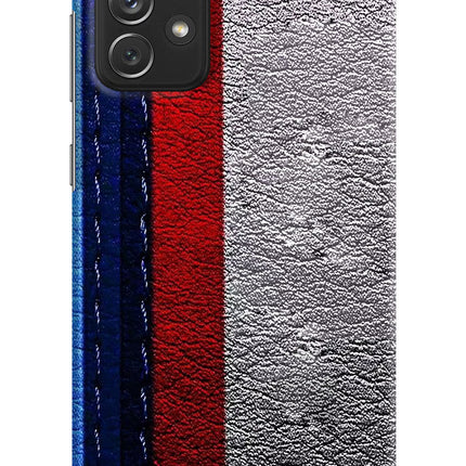 BMW Stripes Samsung A72 Hard Case Back Cover by Casekaro