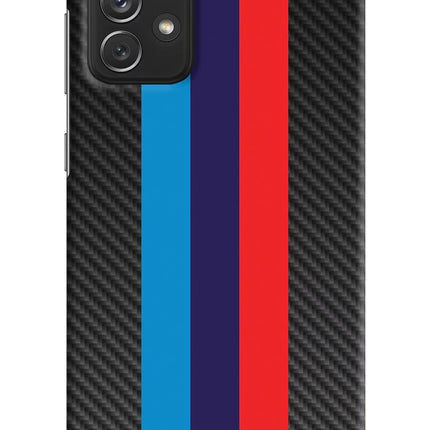 BMW Stripes Pattern Samsung A72 Hard Case Back Cover by Casekaro
