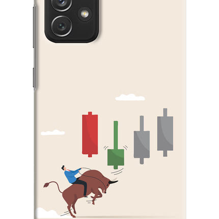 Bull Trading Momentum Samsung A72 Hard Case Back Cover by Casekaro