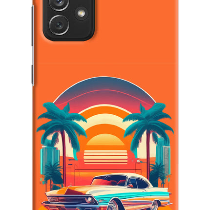 Palm Drive 80s Samsung A72 Hard Case Back Cover by Casekaro