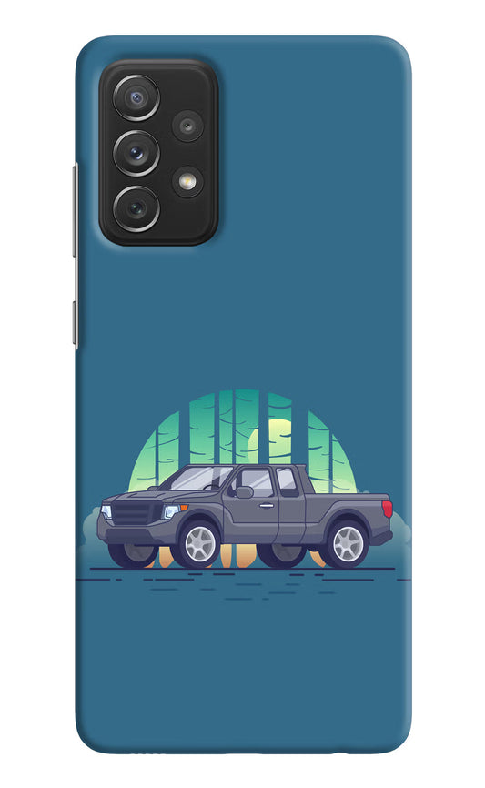 Retro Garage Vibe Samsung A72 Hard Case Back Cover by Casekaro