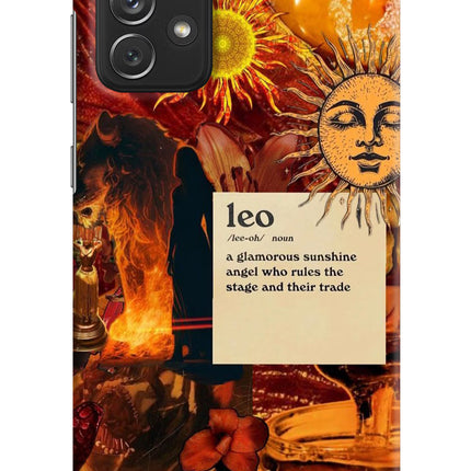 Leo Zodiac Samsung A72 Hard Case Back Cover by Casekaro