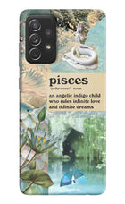 Pisces Zodiac Samsung A72 Hard Case Back Cover by Casekaro