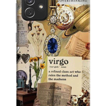 Virgo Zodiac Samsung A72 Hard Case Back Cover by Casekaro