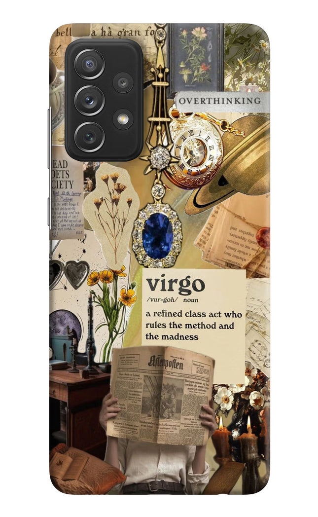 Virgo Zodiac Samsung A72 Hard Case Back Cover by Casekaro