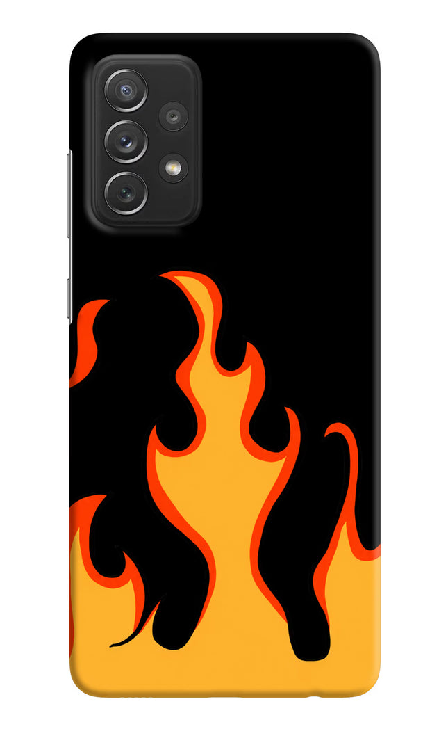 Fired Up – Black Samsung A72 Hard Case Back Cover by Casekaro