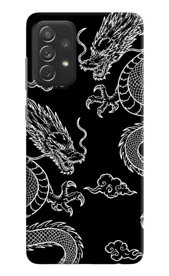 Twin Dragons Samsung A72 Hard Case Back Cover by Casekaro