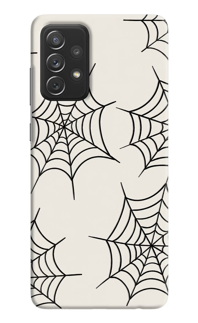 Spider Web Samsung A72 Hard Case Back Cover by Casekaro