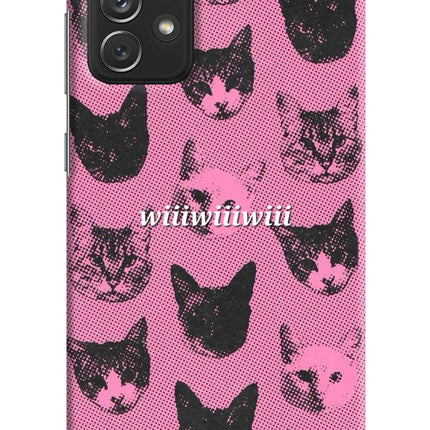 Pink Cats Samsung A72 Hard Case Back Cover by Casekaro