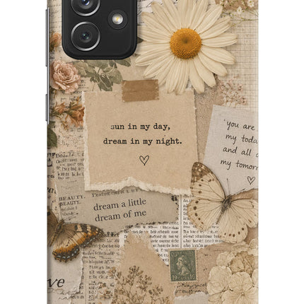 Vintage case Samsung A72 Hard Case Back Cover by Casekaro
