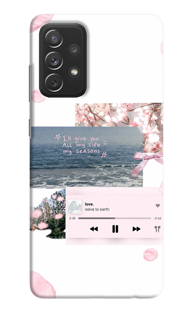 Wave to earth Samsung A72 Hard Case Back Cover by Casekaro