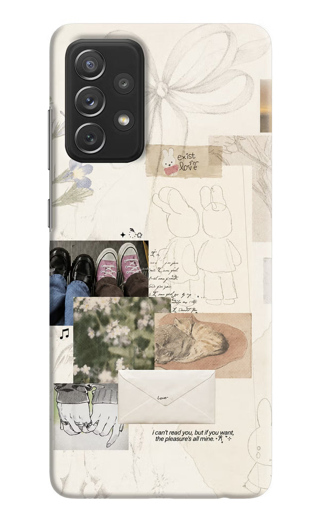 Soft Aesthetic Samsung A72 Hard Case Back Cover by Casekaro