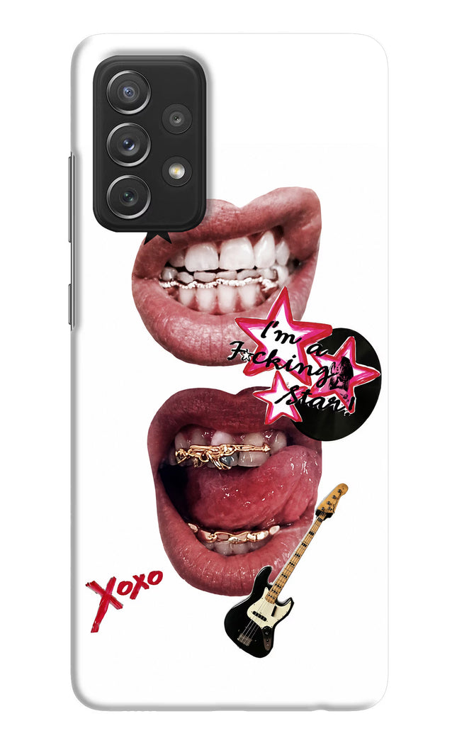 Rockstar Samsung A72 Hard Case Back Cover by Casekaro