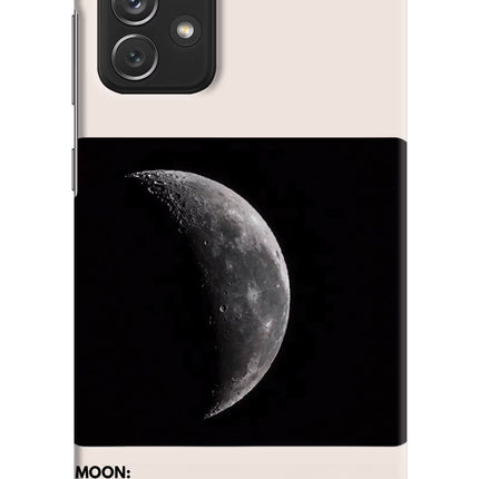 Moon Phase Samsung A72 Hard Case Back Cover by Casekaro