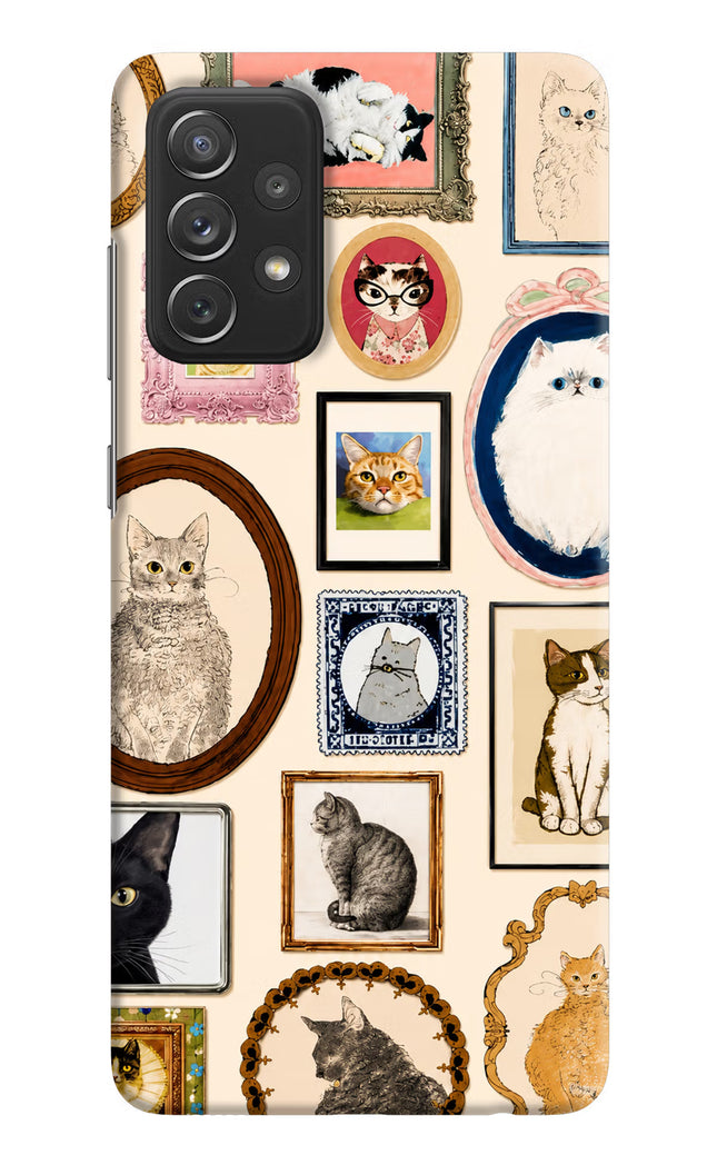Mirror Cats Samsung A72 Hard Case Back Cover by Casekaro