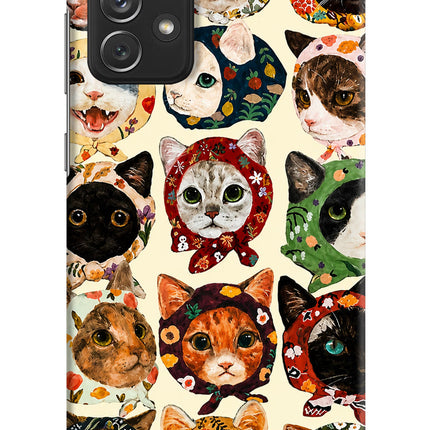 Cool Cat Samsung A72 Hard Case Back Cover by Casekaro