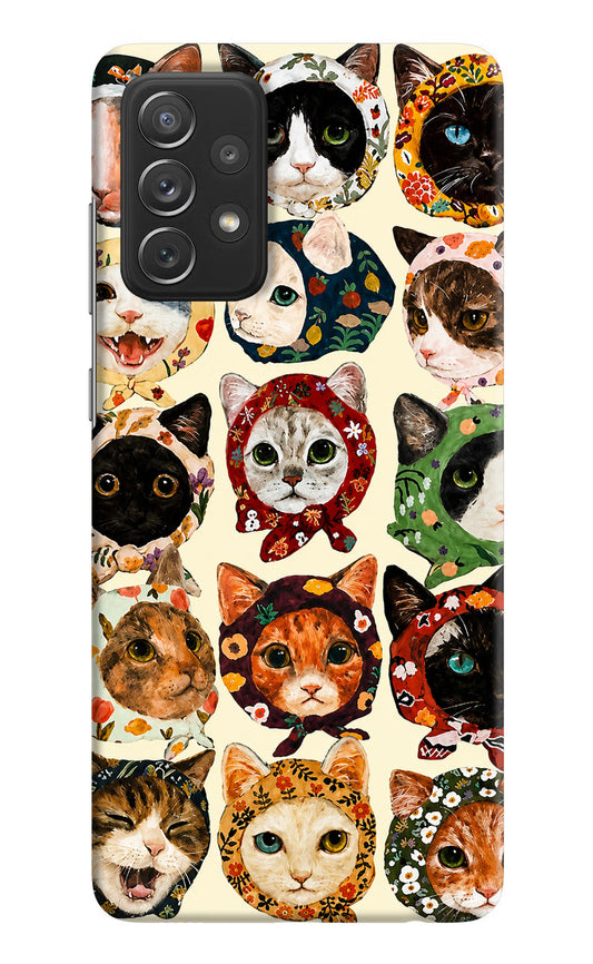 Cool Cat Samsung A72 Hard Case Back Cover by Casekaro