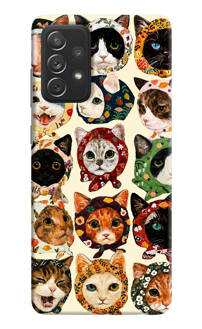 Cool Cat Samsung A72 Hard Case Back Cover by Casekaro