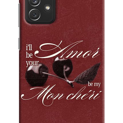 Velvet Cherry Samsung A72 Hard Case Back Cover by Casekaro