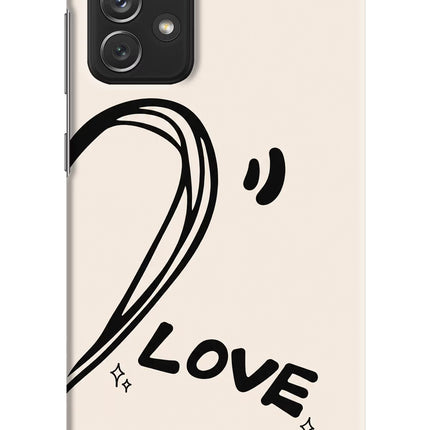 Soul Line Samsung A72 Hard Case Back Cover by Casekaro