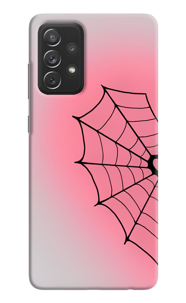 Pink Web Samsung A72 Hard Case Back Cover by Casekaro