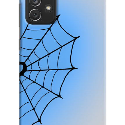 Blue Web Samsung A72 Hard Case Back Cover by Casekaro
