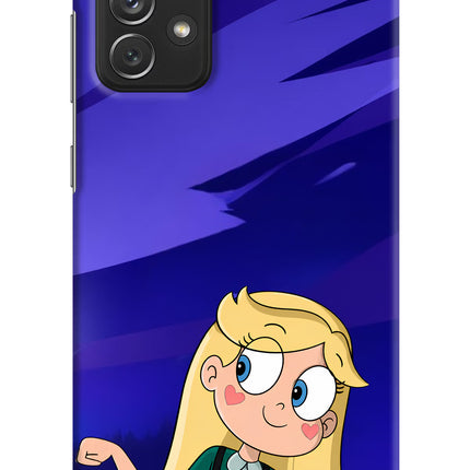 Star Glow Samsung A72 Hard Case Back Cover by Casekaro