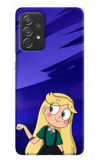 Star Glow Samsung A72 Hard Case Back Cover by Casekaro
