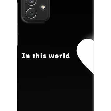 This World Samsung A72 Hard Case Back Cover by Casekaro