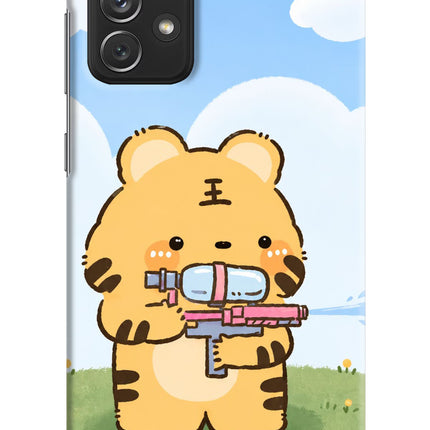 Tiger Treat Samsung A72 Hard Case Back Cover by Casekaro