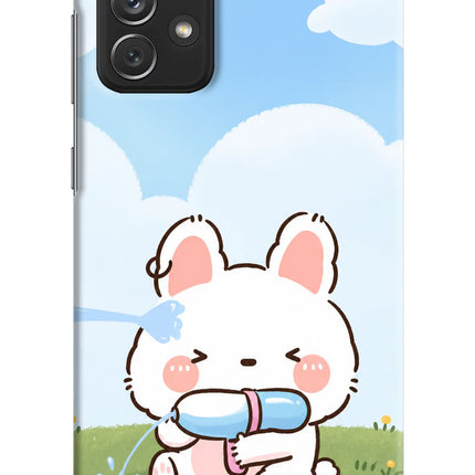 Bunny Treat Samsung A72 Hard Case Back Cover by Casekaro