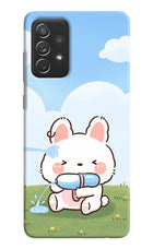 Bunny Treat Samsung A72 Hard Case Back Cover by Casekaro