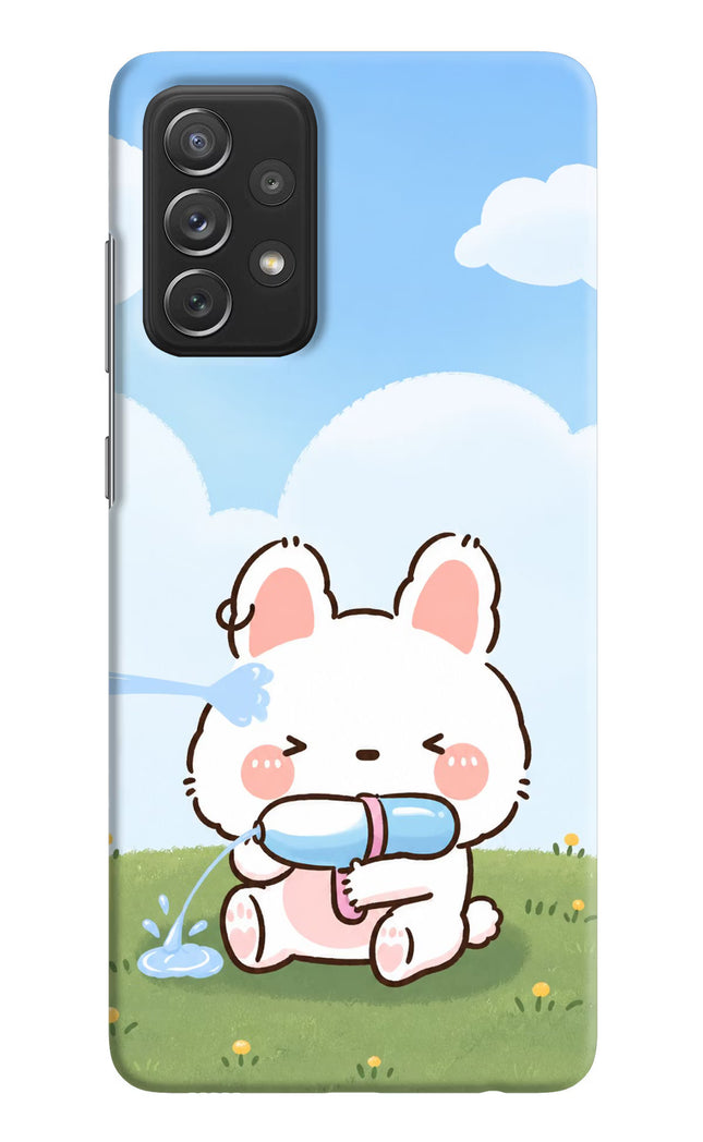 Bunny Treat Samsung A72 Hard Case Back Cover by Casekaro