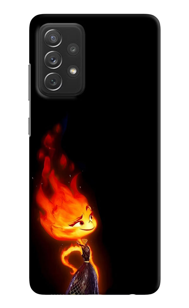 Ember Flame Samsung A72 Hard Case Back Cover by Casekaro