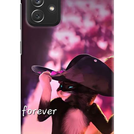 Forever Cat Samsung A72 Hard Case Back Cover by Casekaro