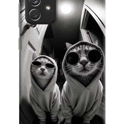 Hood Cats Samsung A72 Hard Case Back Cover by Casekaro