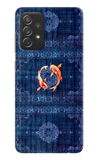 Koi Blue Samsung A72 Back Cover